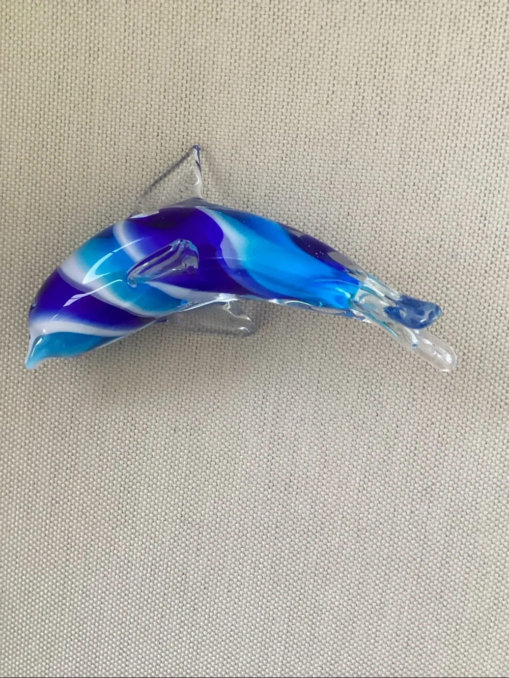 Hand Blown Glass Dophin